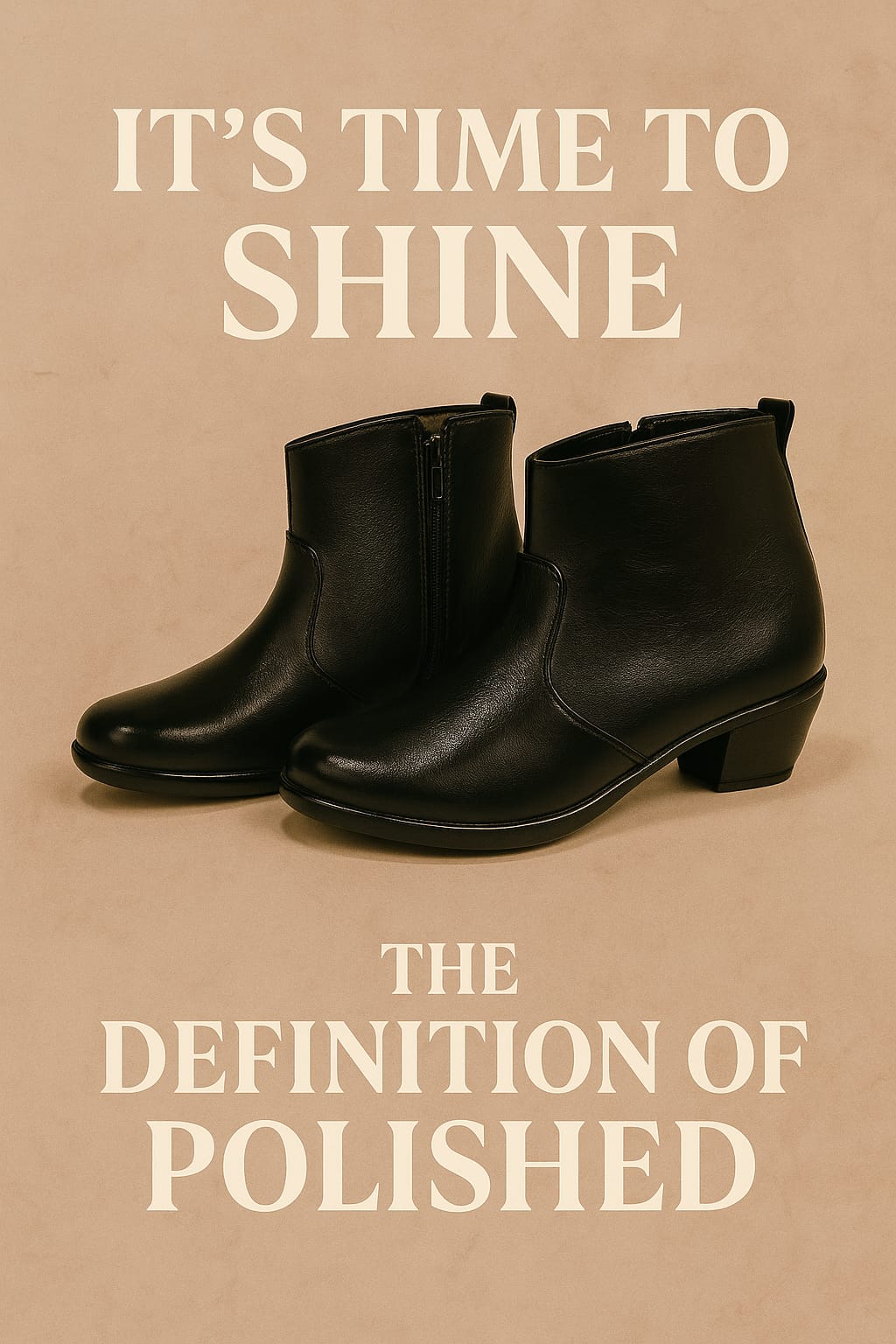 Ankle zip women boots