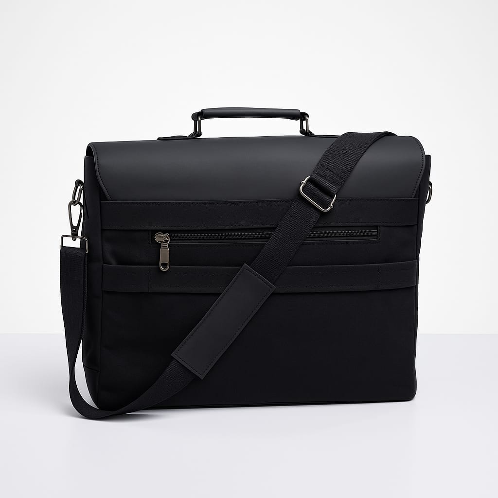 Flaps up office bag
