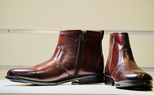 Ankle zip women boots