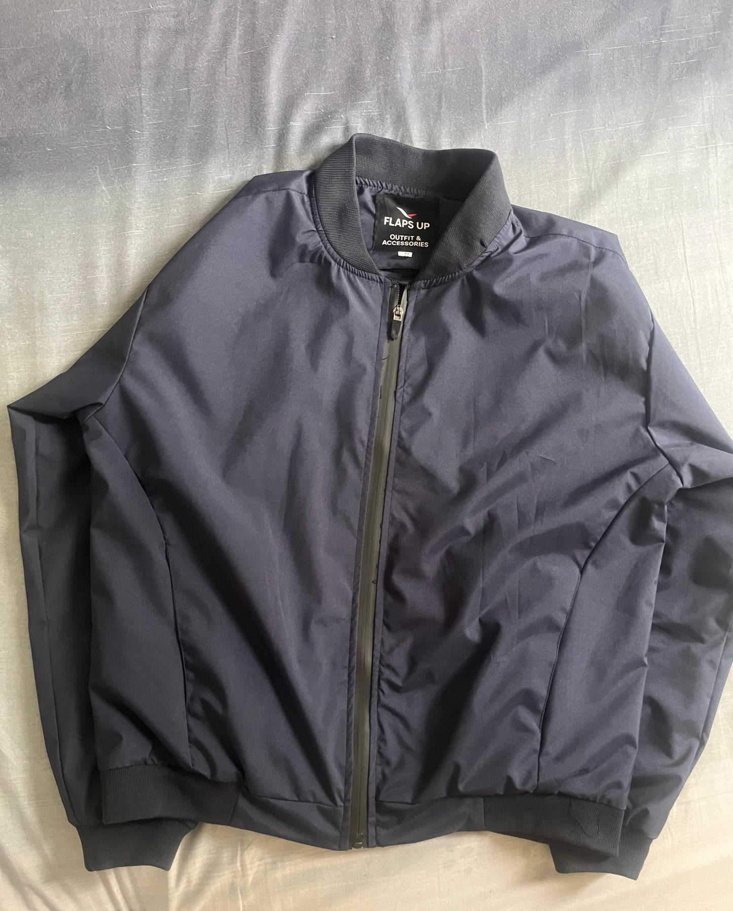 Flaps up bomber jacket