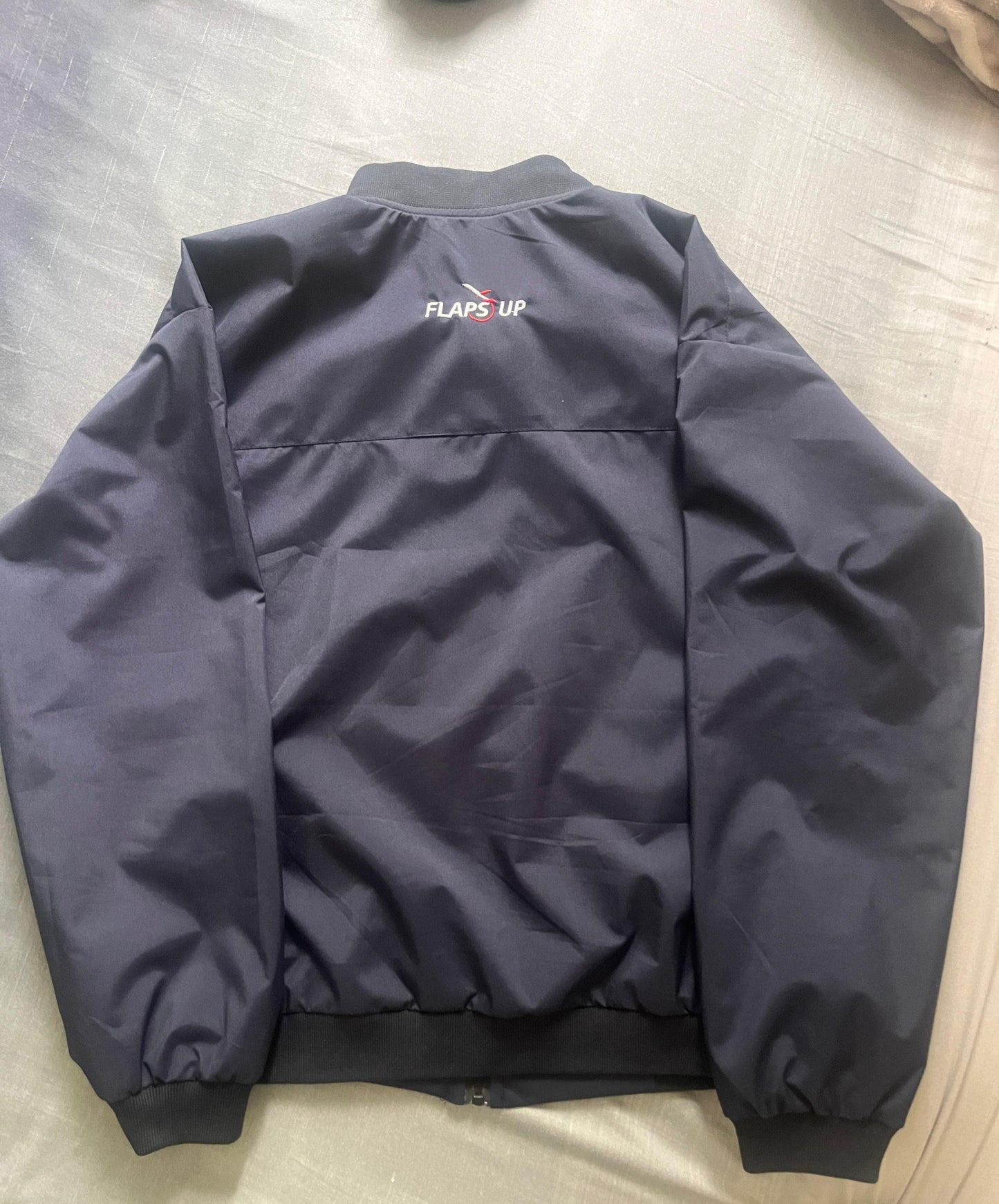 Flaps up bomber jacket