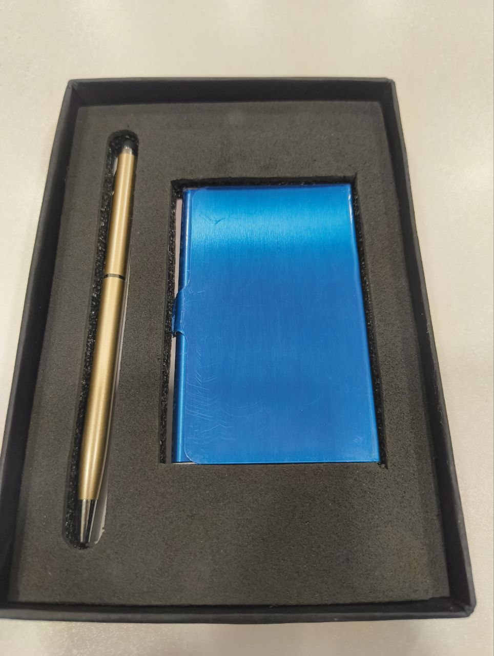 Executive Metal Pen & Card Holder Gift Set