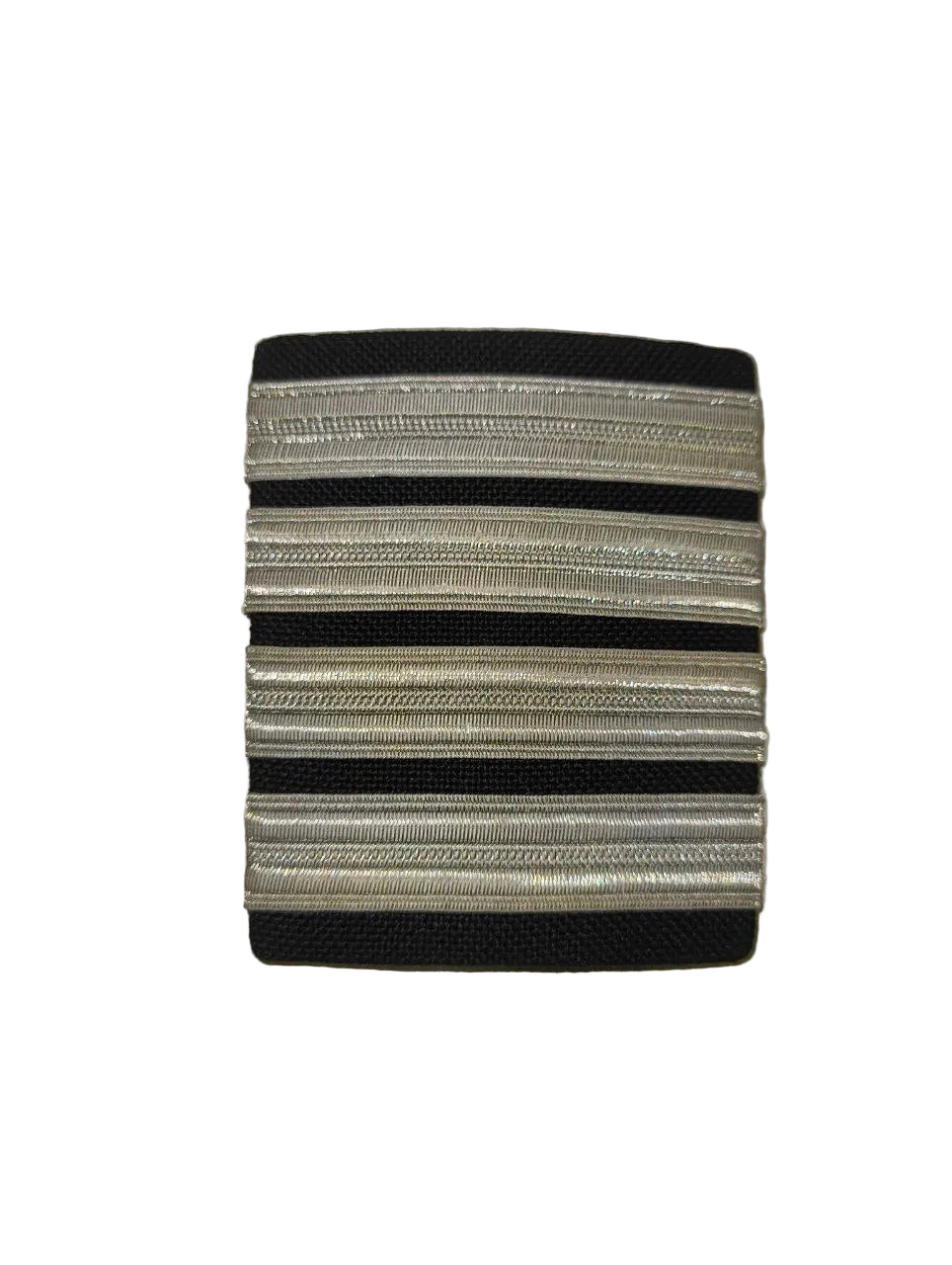Pilot Uniform Shoulder Epaulettes (Four Silver Stripes)