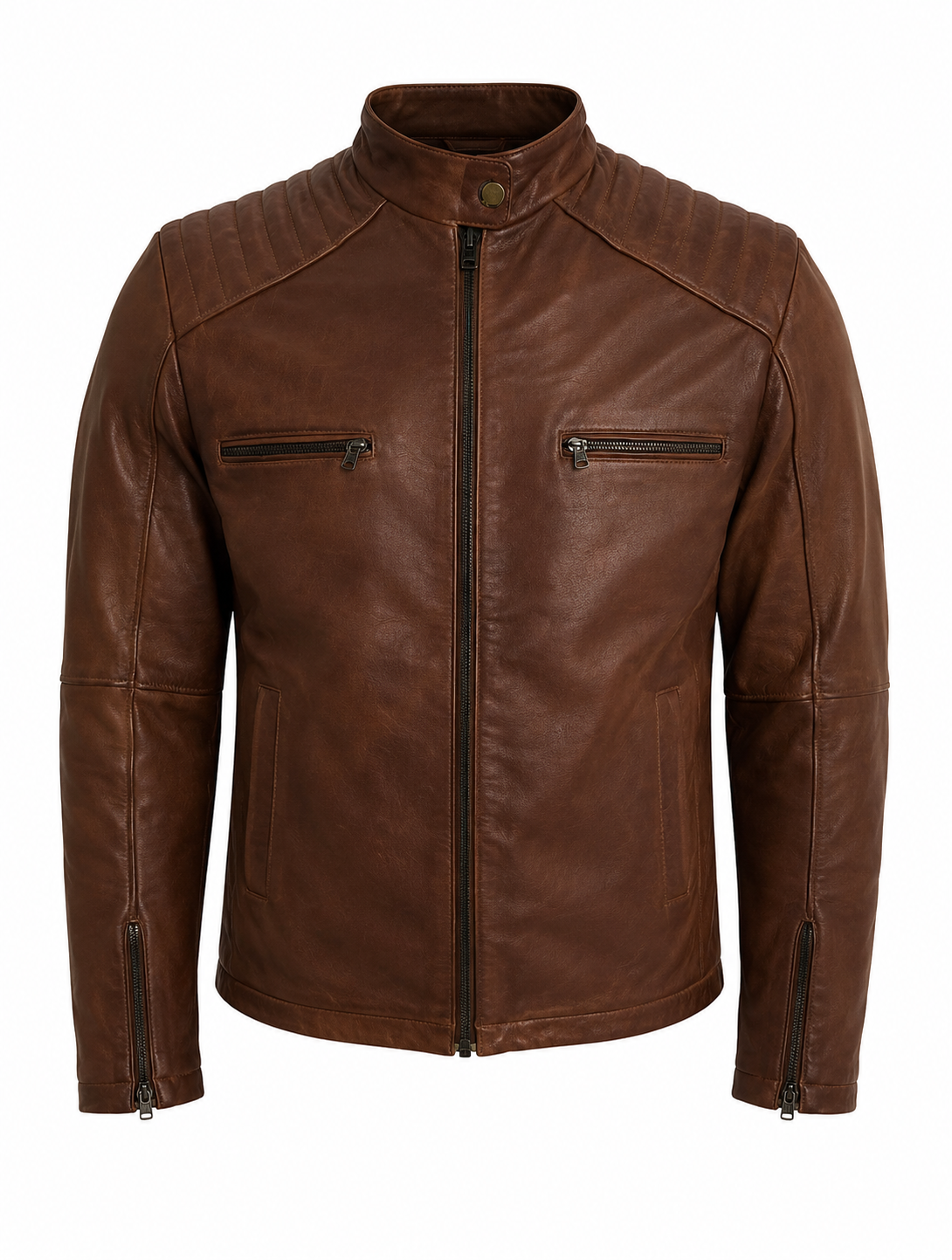 FLAPS UP Leather Jacket