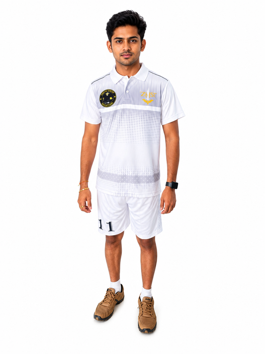 Flaps Up Sports Jersey & Shorts Set – White