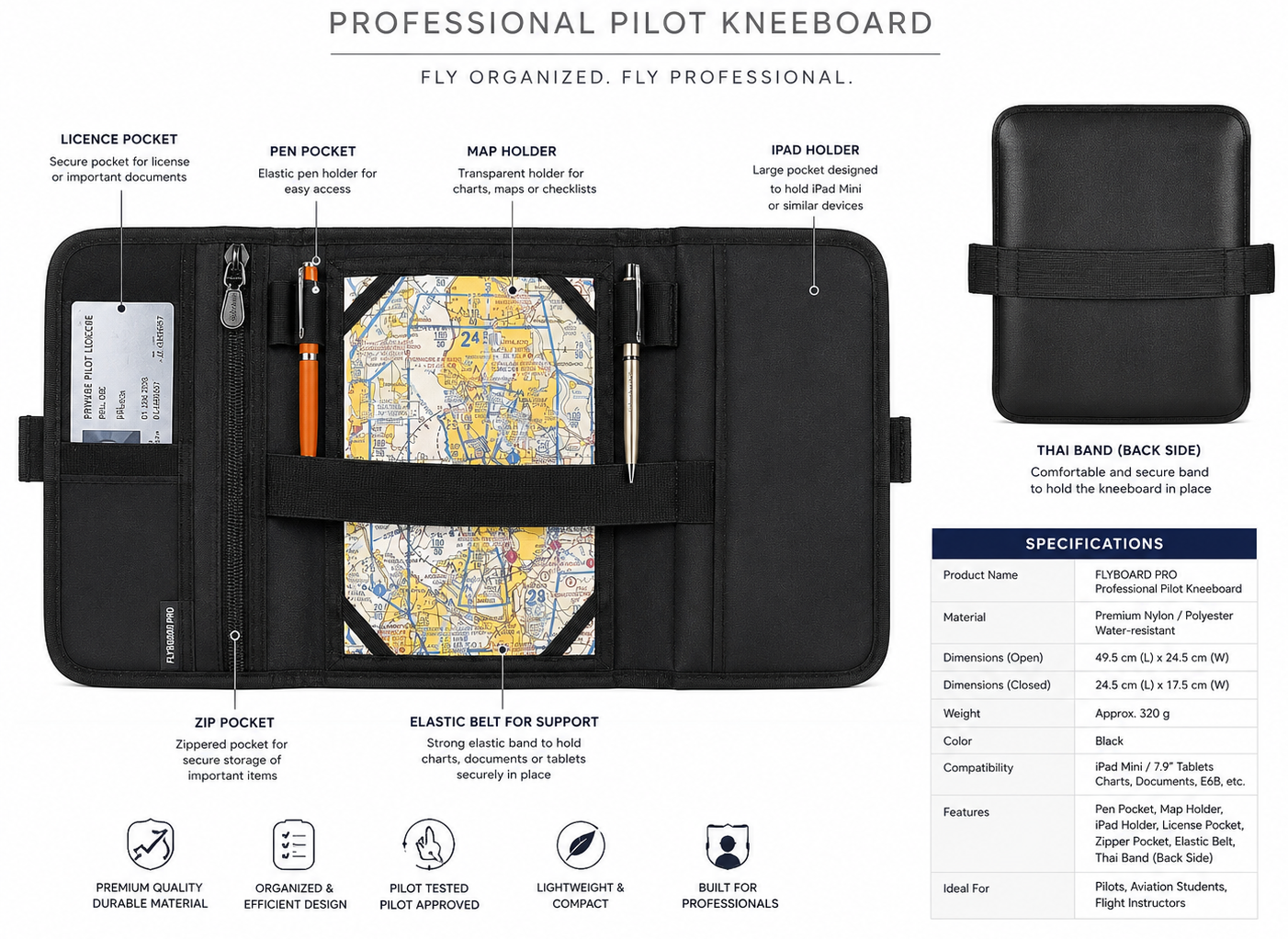 Flaps Up -  Professional Pilot Kneeboard