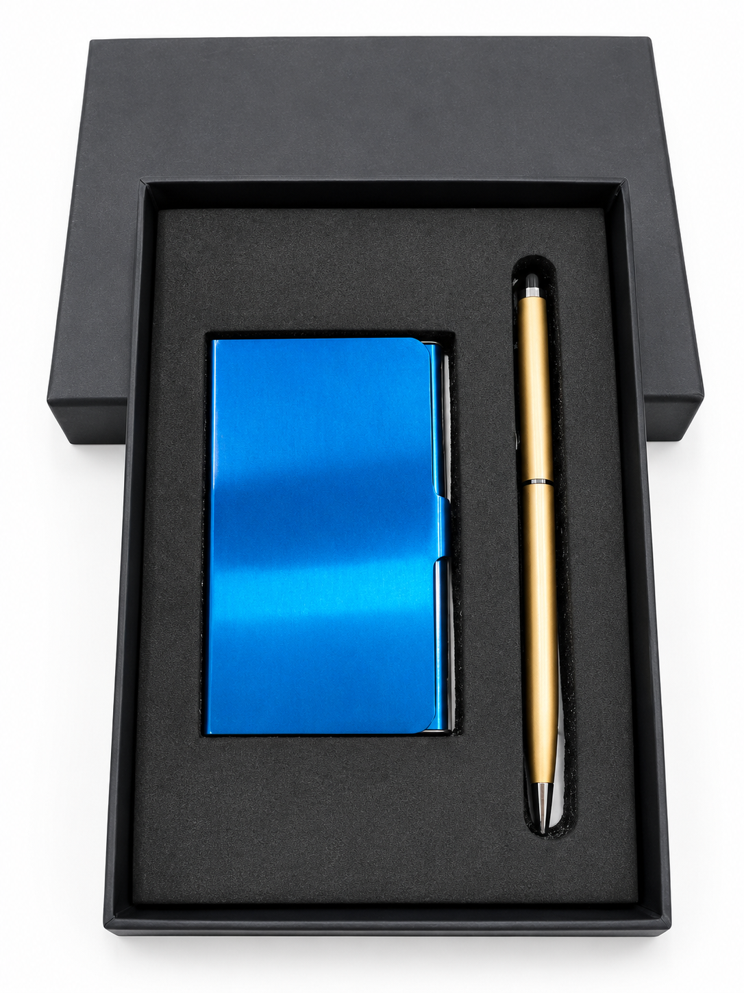 Executive Metal Pen & Card Holder Gift Set