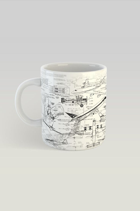 Aeronautical Art Mug – Inspire Your Inner Aviator