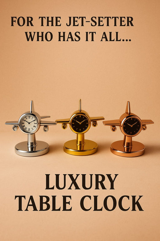 Jetsetter’s Luxury Airplane Table Clock