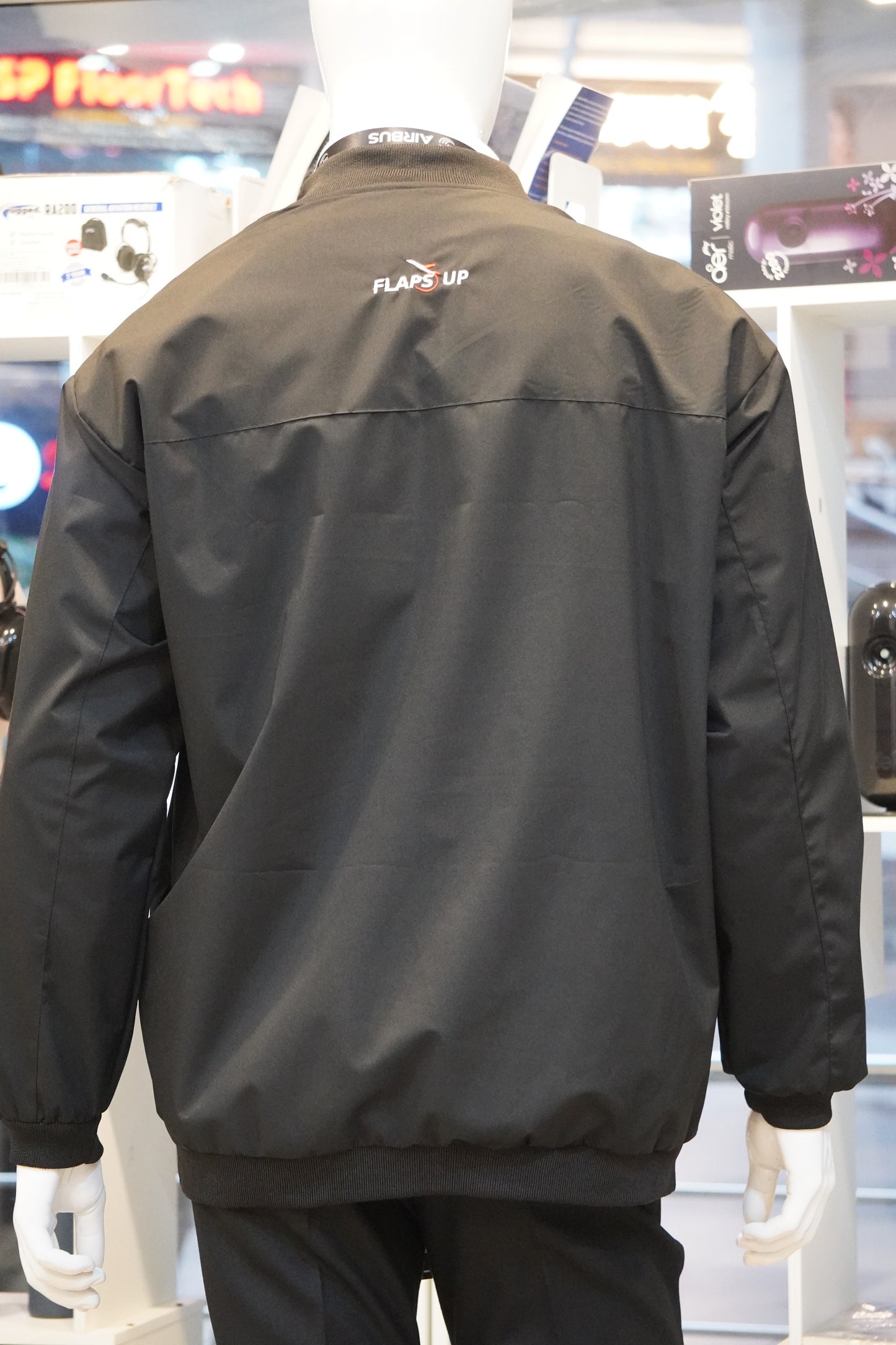 Flaps up bomber jacket