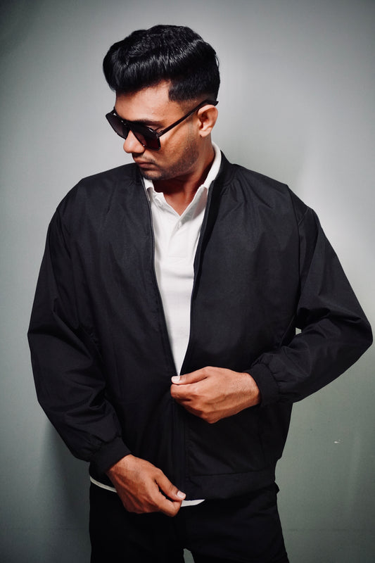 Flaps up bomber jacket