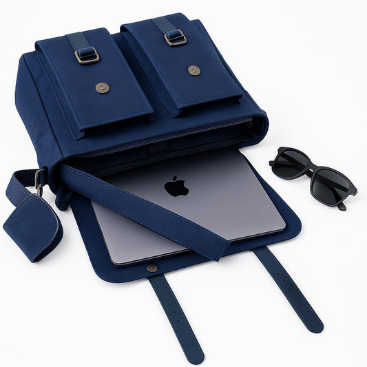 Flaps up office bag