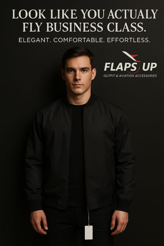 Flaps up bomber jacket